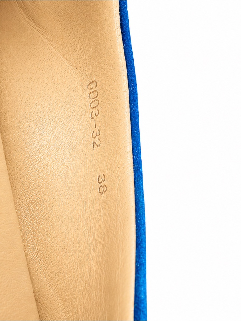 Manolo Blahnik Hangisi Blue Satin Crystal Buckle Flats EU 38 - Picture 8 of 9